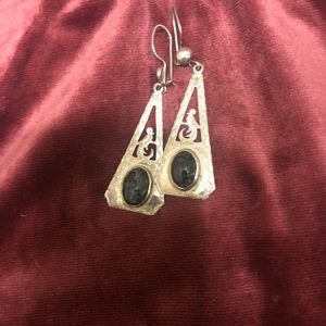 New women’s 925 sterling drop earrings with stone